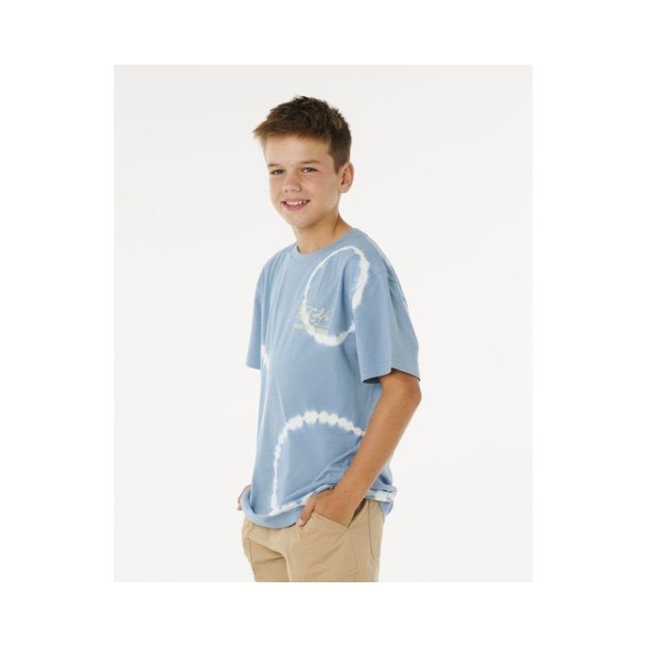 Marškinėliai berniukams Rip Curl Pacific Rinse Fin, mėlyni
