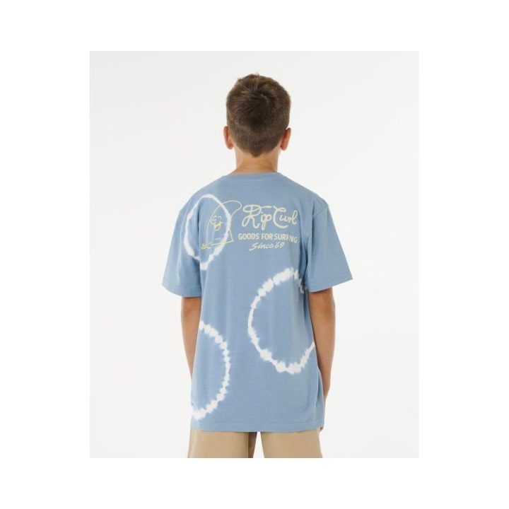 Marškinėliai berniukams Rip Curl Pacific Rinse Fin, mėlyni