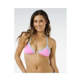 Bikinio liemenėlė Rip Curl Surf Puff Sliding Tri, rožinė
