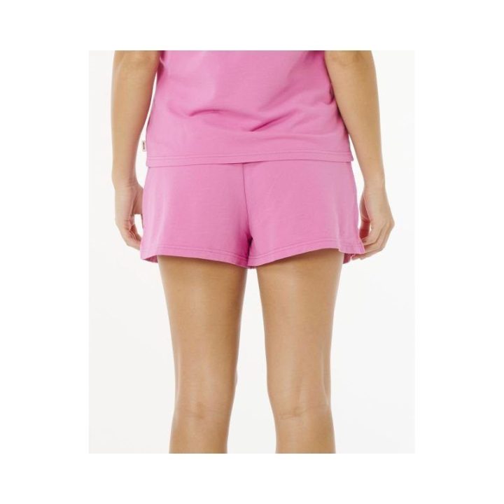 Moteriški medvilniniai šortai Rip Curl Surf Puff Short, rožiniai