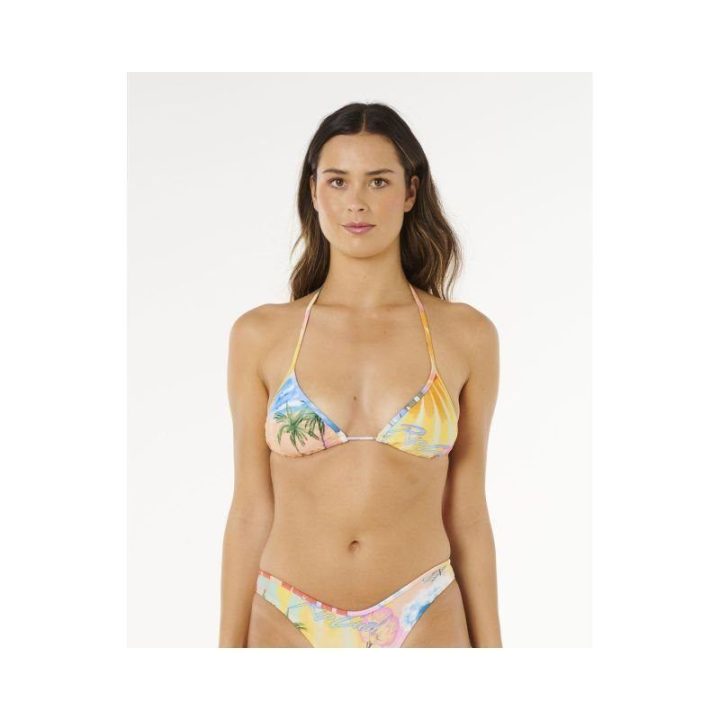 Trikampė maudymosi liemenėlė Rip Curl Hotel Malibu, įvairiaspalvė