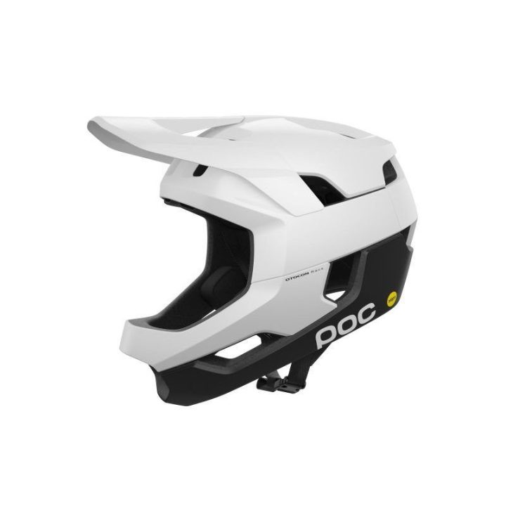 Dviračio šalmas POC Otocon Race Mips, baltas ir juodas