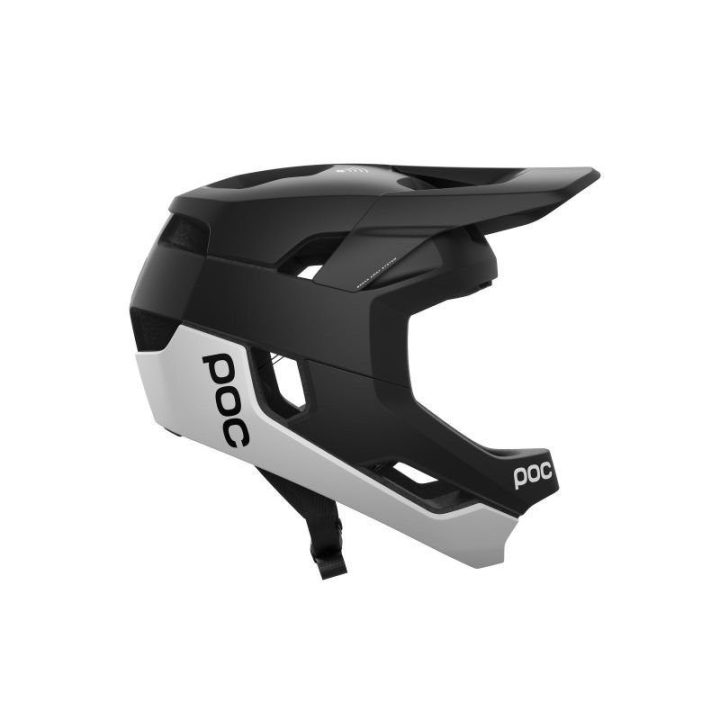 Integralinis dviračio šalmas POC Otocon Race Mips, juodai baltas