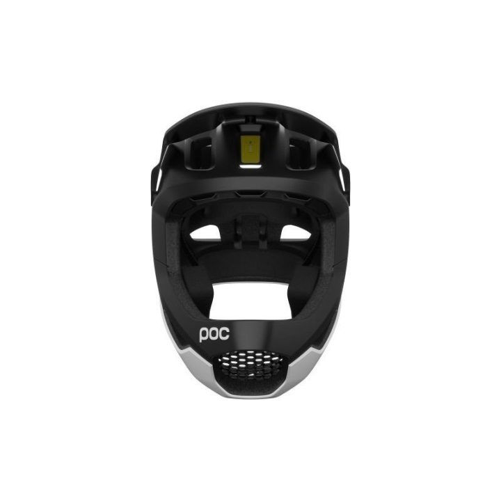 Integralinis dviračio šalmas POC Otocon Race Mips, juodai baltas