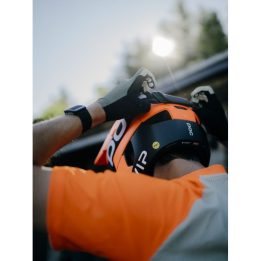 Dviračio šalmas visą veidą dengiantis POC Otocon Race Mips, oranžinis