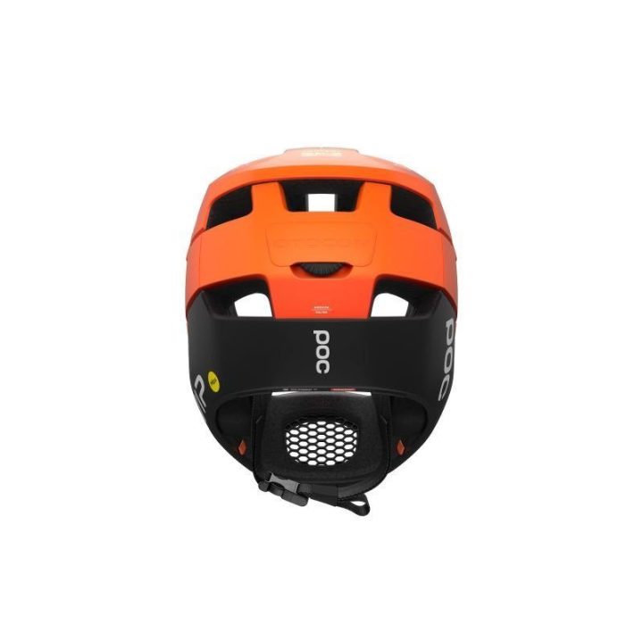 Dviračio šalmas visą veidą dengiantis POC Otocon Race Mips, oranžinis