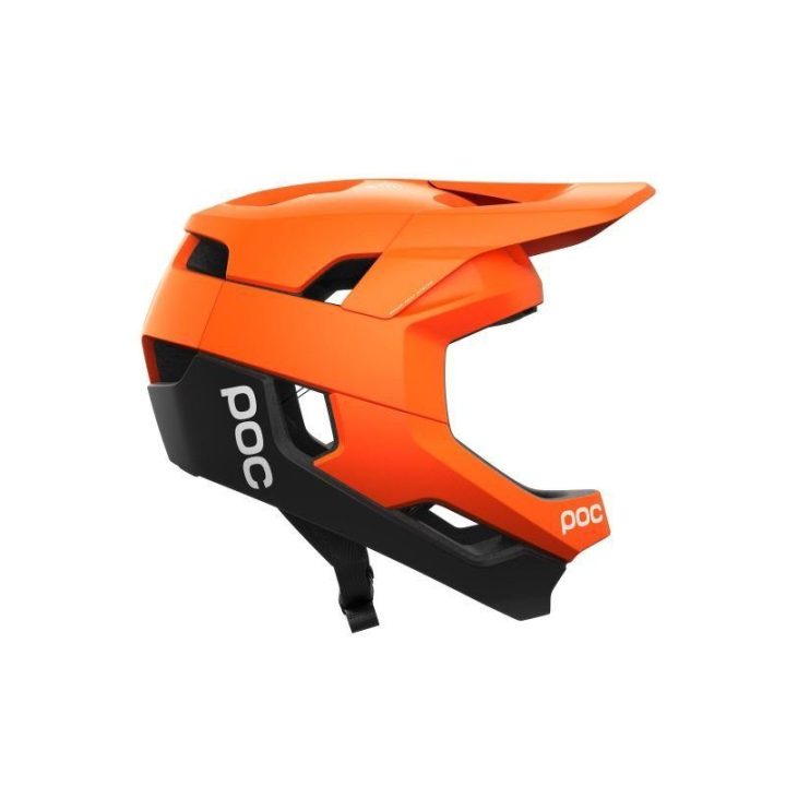 Dviračio šalmas visą veidą dengiantis POC Otocon Race Mips, oranžinis