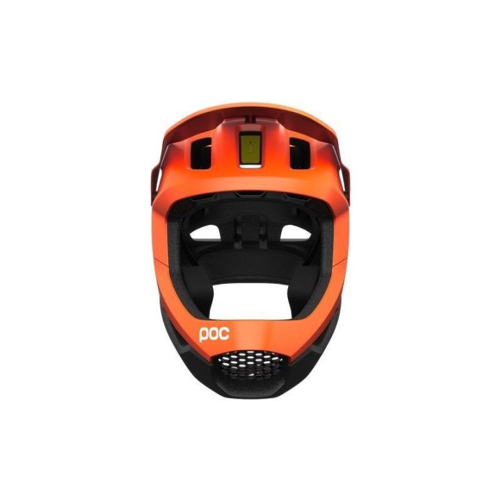 Dviračio šalmas visą veidą dengiantis POC Otocon Race Mips, oranžinis