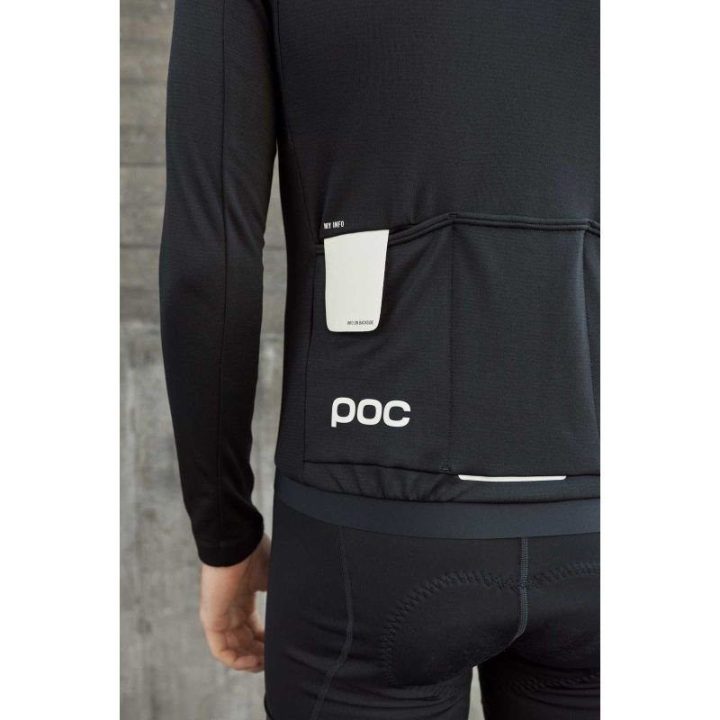 Vyriškas dviratininko džemperis POC Thermal Lite, juodas