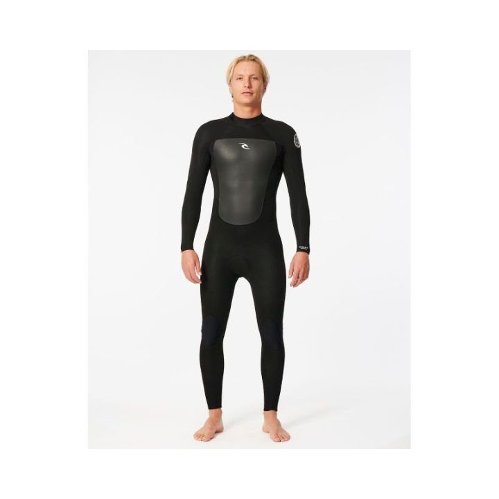 Vyriškas 4/3 neopreninis kostiumas Rip Curl Omega, juodas