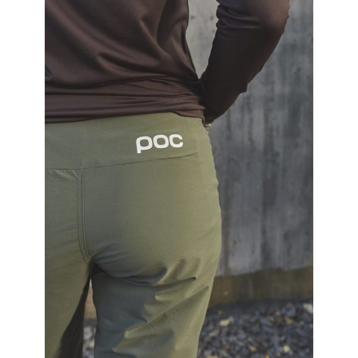 Moteriški kalnų dviračių šortai POC Essential Enduro, žali