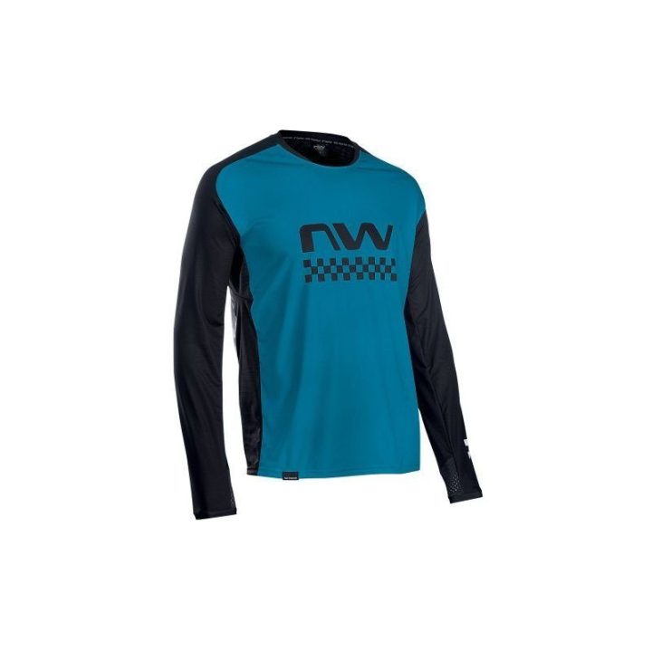 Dviračių marškinėliai su ilgomis rankovėmis Northwave Edge, mėlyni