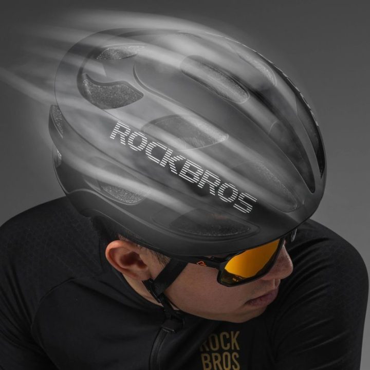 Lengvas dviračio šalmas Rockbros LK-66, juodas