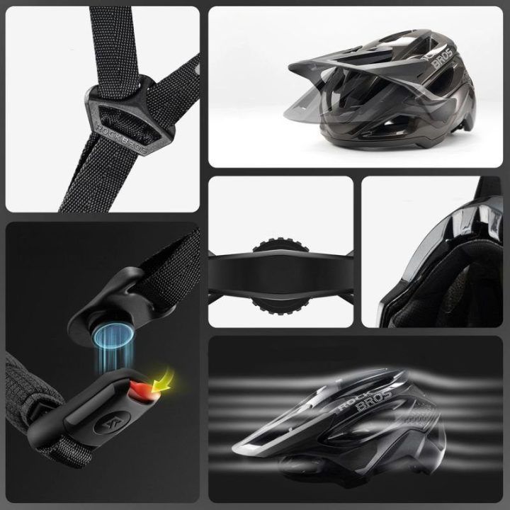 Dviračio šalmas Rockbros LK-99, titano spalvos