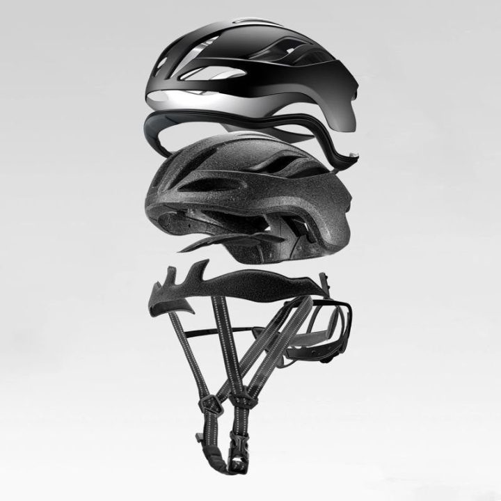Lengvas dviračio šalmas Rockbros TS-42, 58–62 cm, titano spalvos