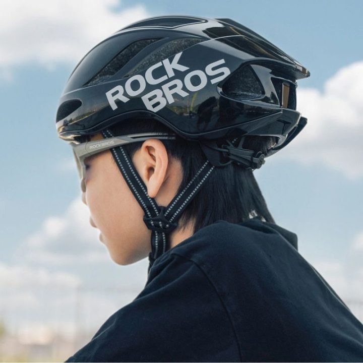 Lengvas dviračio šalmas Rockbros TS-42, juodas