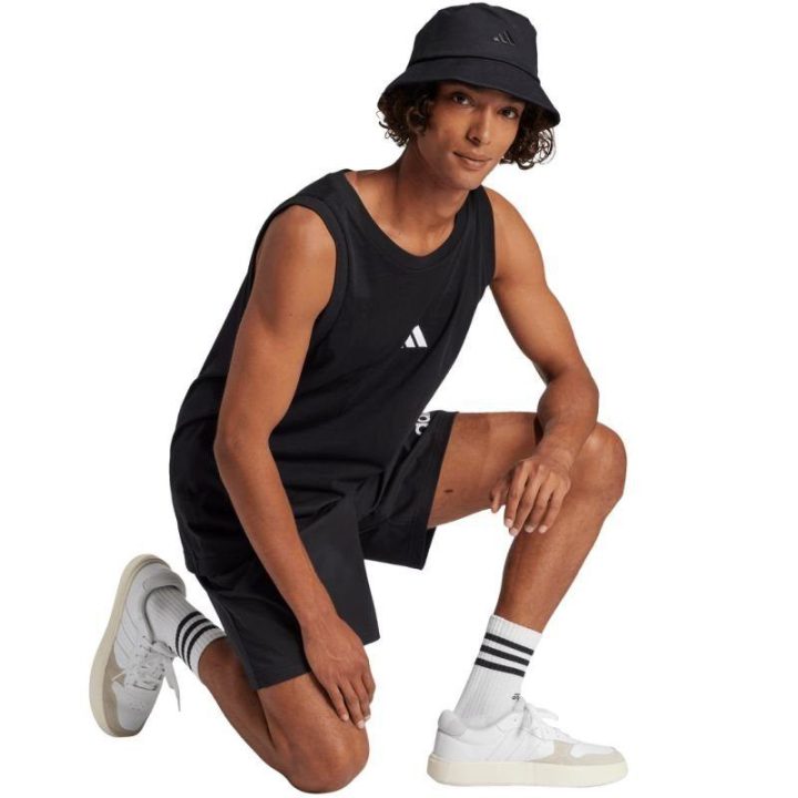 Vyriški marškinėliai be rankovių adidas Essentials, juodi