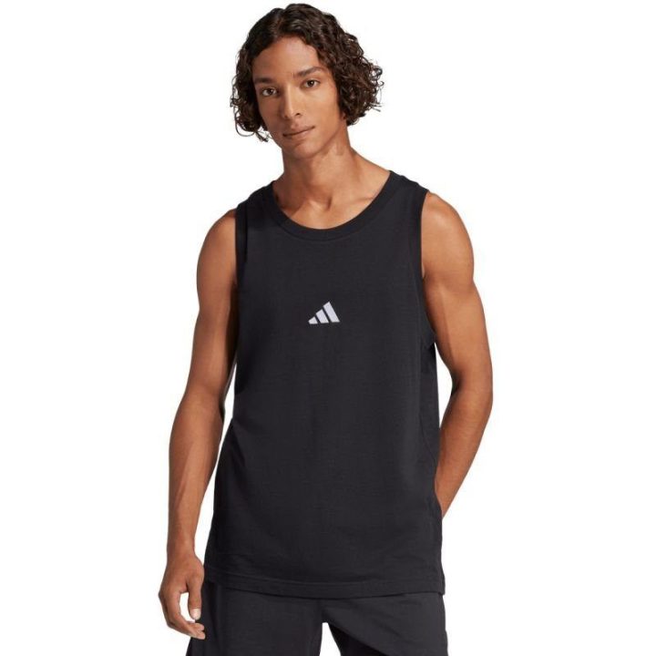 Vyriški marškinėliai be rankovių adidas Essentials, juodi