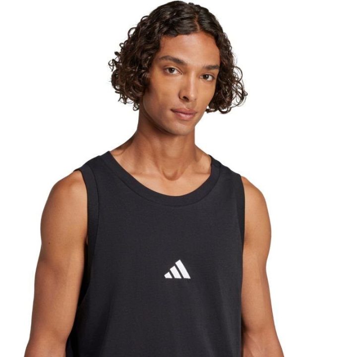 Vyriški marškinėliai be rankovių adidas Essentials, juodi