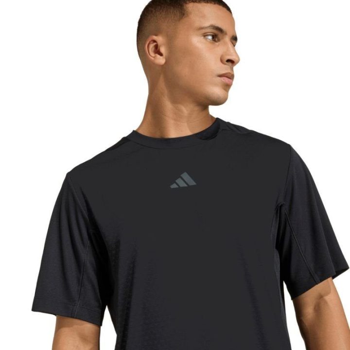 Vyriški marškinėliai adidas D4T PrimeLift 3 Stripes, juodi