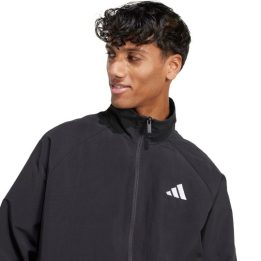 Vyriška vėjo striukė adidas Essential Small Logo, juoda