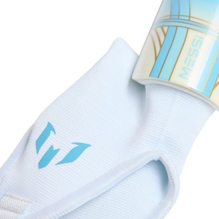 Vaikiškos blauzdų apsaugos adidas Messi Match, baltos ir mėlynos