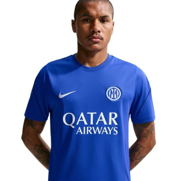 Vyriški futbolo marškinėliai Nike Inter Milan Strike, mėlyni