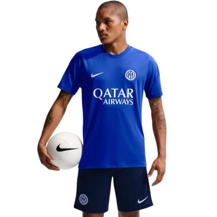 Vyriški futbolo marškinėliai Nike Inter Milan Strike, mėlyni