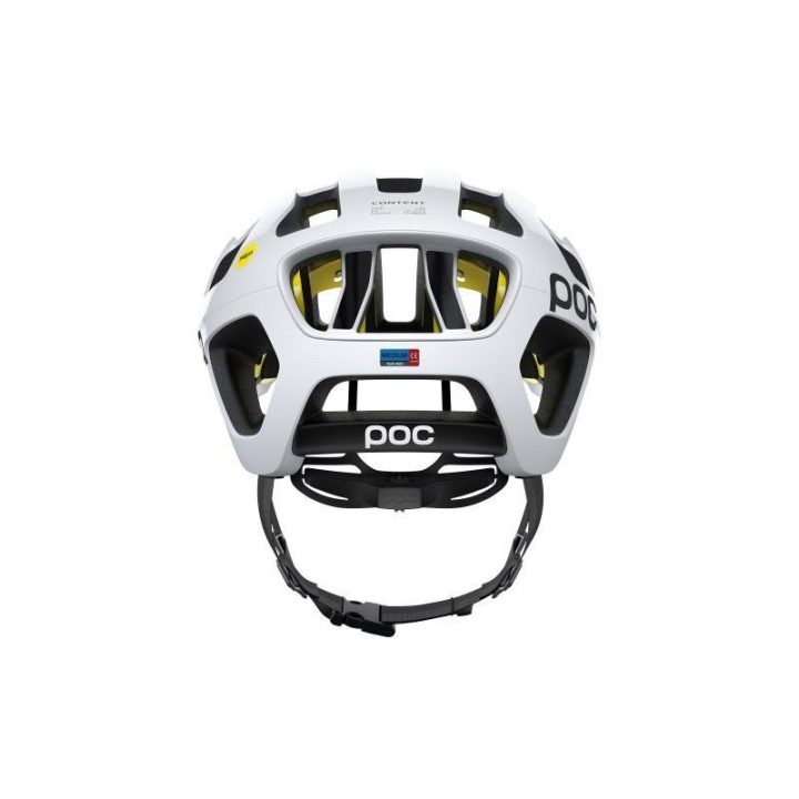 Dviračio šalmas POC Octal Mips, baltas