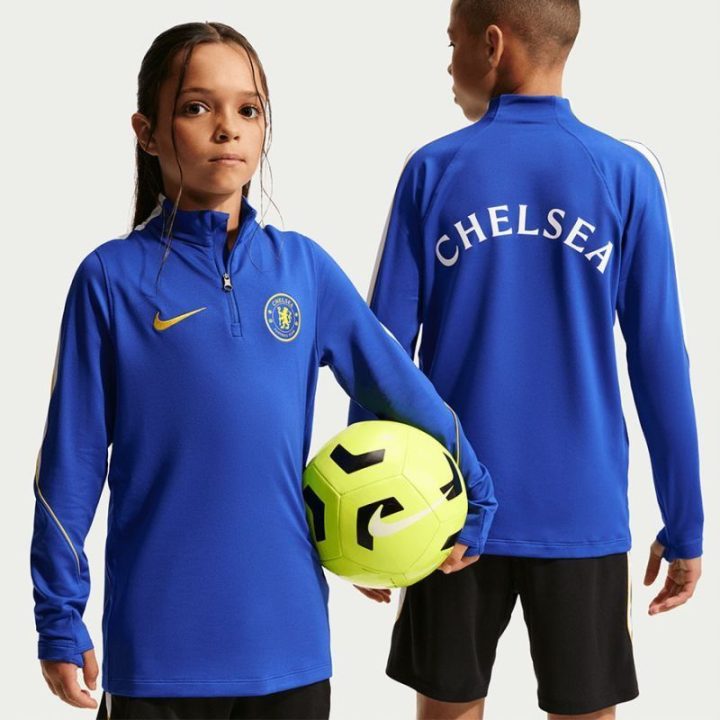 Vaikiškas futbolo treniruočių džemperis Nike Chelsea FC Strike