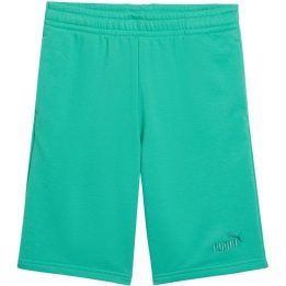 Vaikiški medvilniniai šortai Puma ESS Small No.1 Logo, žali