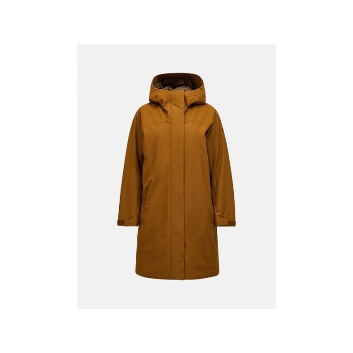 Moteriška pašiltinta parka Peak Performance Treeline, ruda