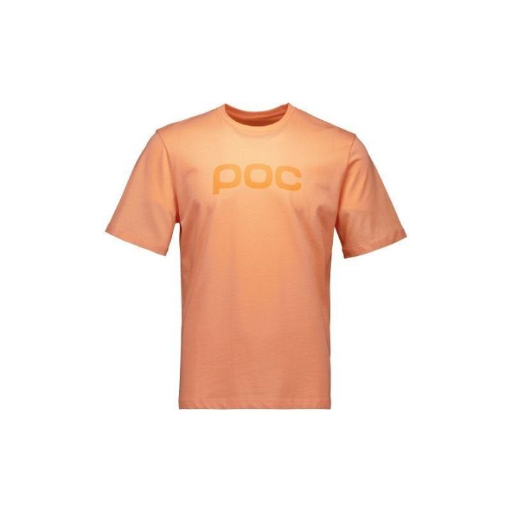 Laisvo kirpimo medvilniniai marškinėliai POC Tee, persikiniai