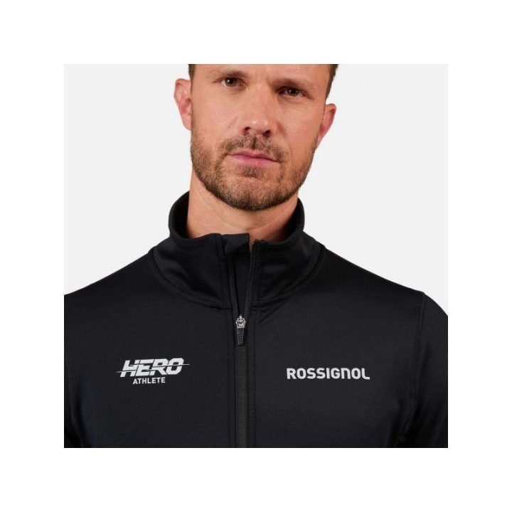 Vyriškas flisinis džemperis Rossignol Hero Mid Layer Stretch, juodas