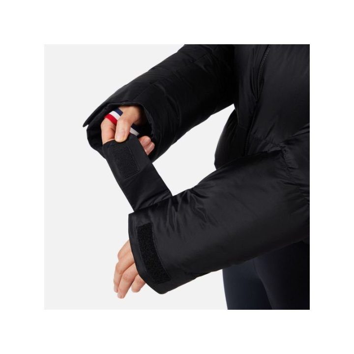 Moteriška pūkinė striukė Rossignol Daille Down 10 000/20 000, juoda