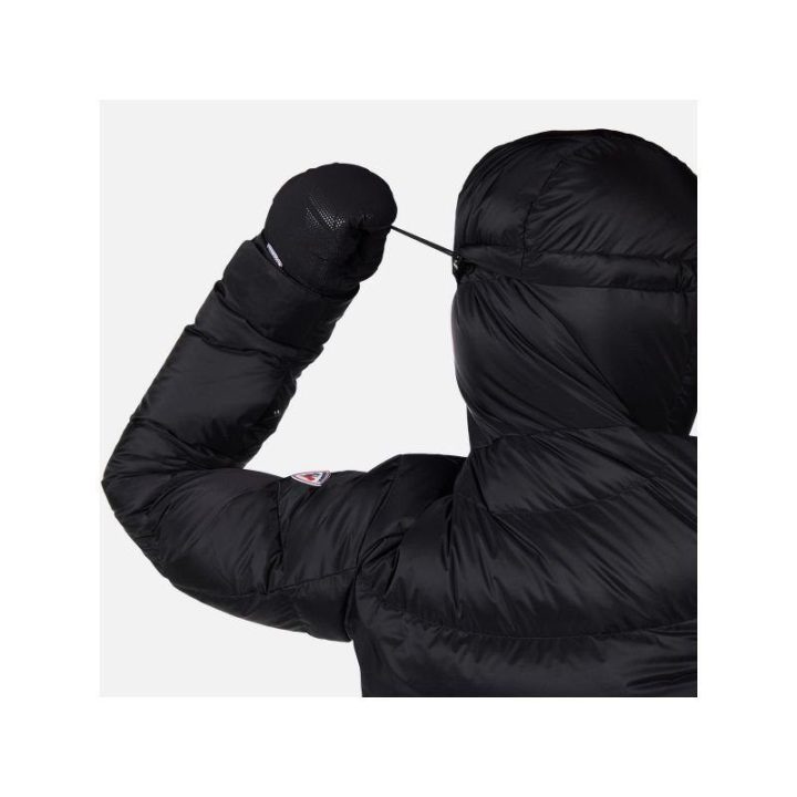 Moteriška pūkinė striukė Rossignol Daille Down 10 000/20 000, juoda