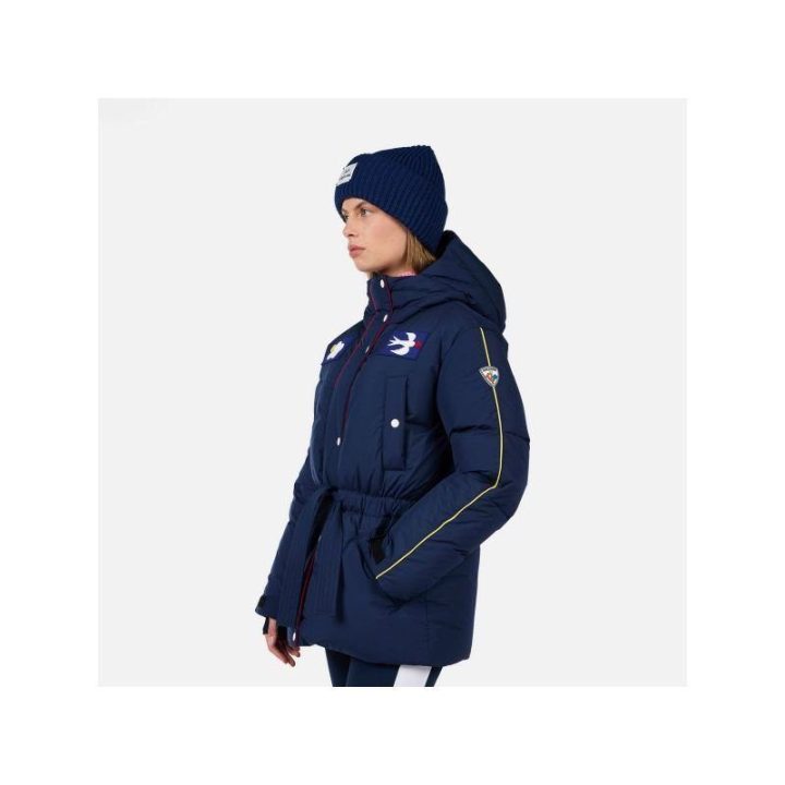 Moteriška pūkinė slidinėjimo parka Rossignol JCC Flag Down, mėlyna