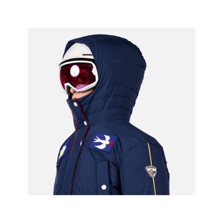 Moteriška pūkinė slidinėjimo parka Rossignol JCC Flag Down, mėlyna