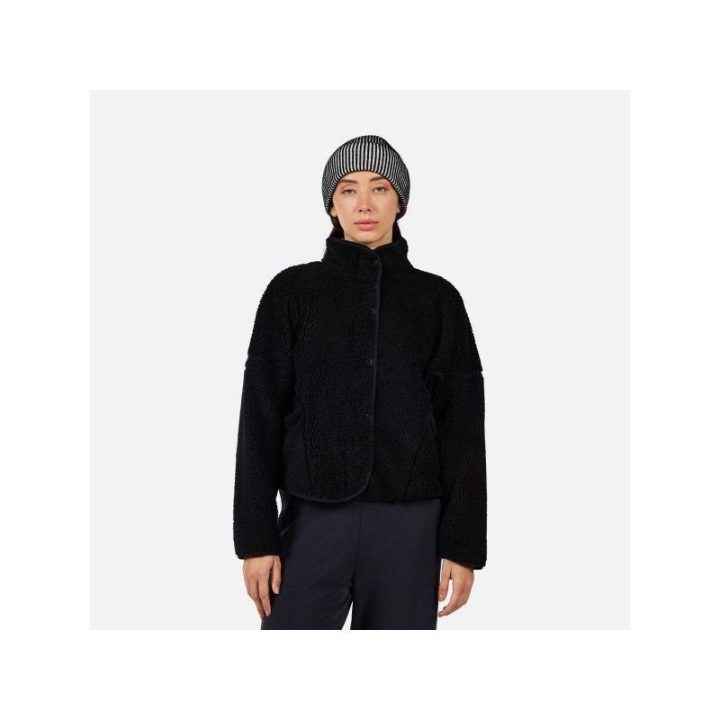Moteriškas džemperis Rossignol Alltrack Snap Sherpa, juodas