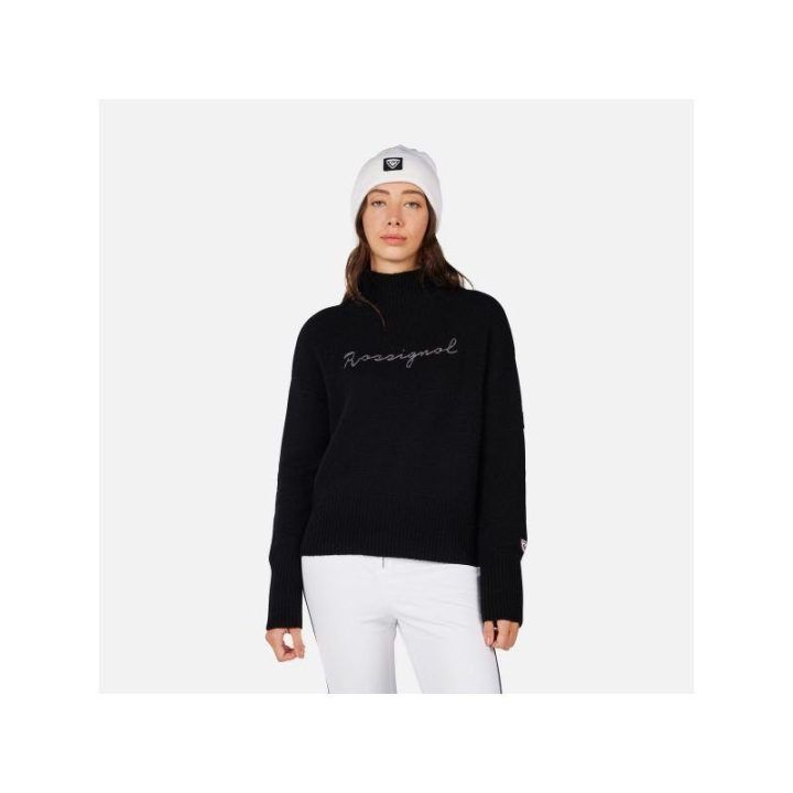Moteriškas golfas Rossignol Signature, juodas