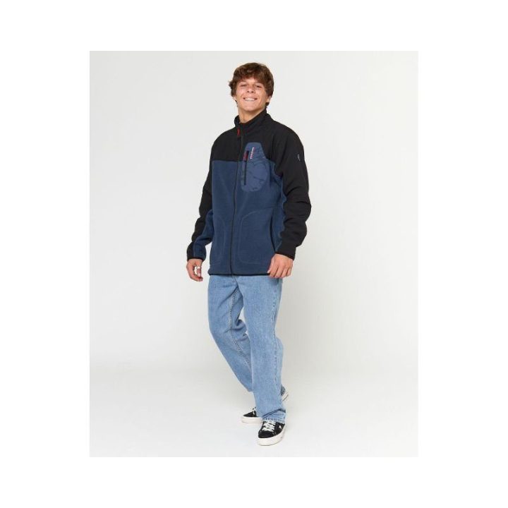 Džemperis su užtrauktuku Rip Curl Anti Series Search, tamsiai mėlynas