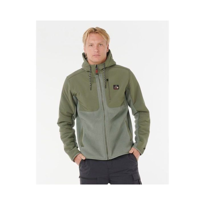 Džemperis su hidrofobine danga Rip Curl Anti Series Search, žalias