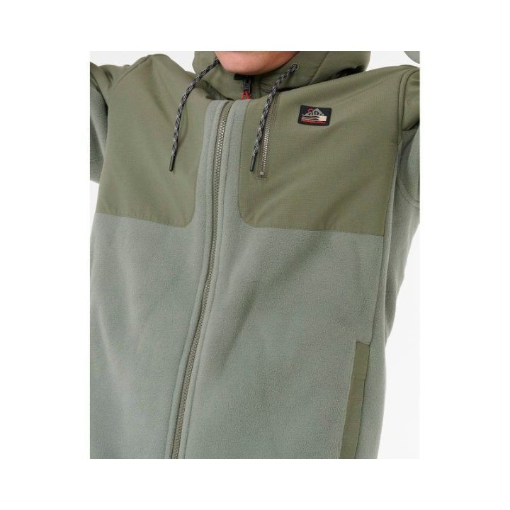Džemperis su hidrofobine danga Rip Curl Anti Series Search, žalias