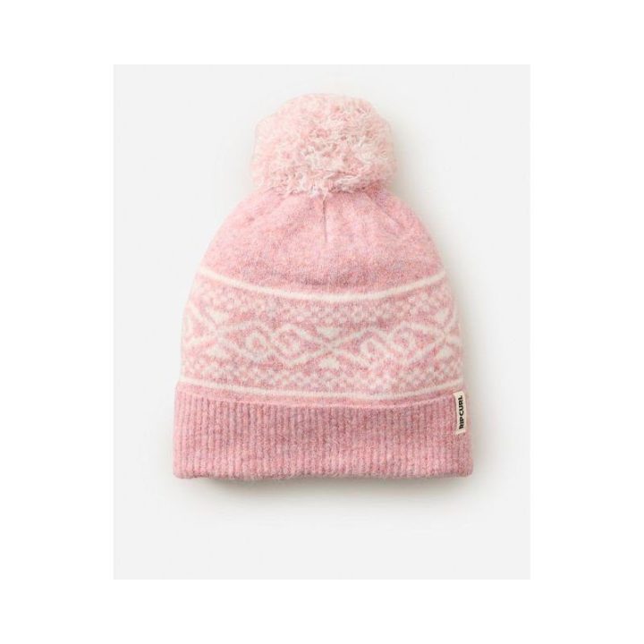 Megzta kepurė su kutu Rip Curl Cosmic Kiss Jacquard, rožinė