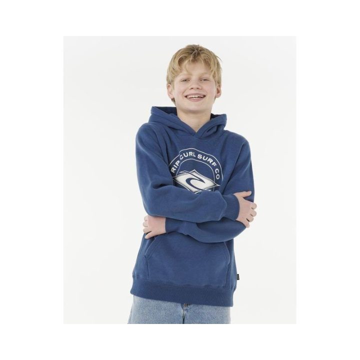 Džemperis berniukams su gobtuvu Rip Curl Stapler Hood, tamsiai mėlynas
