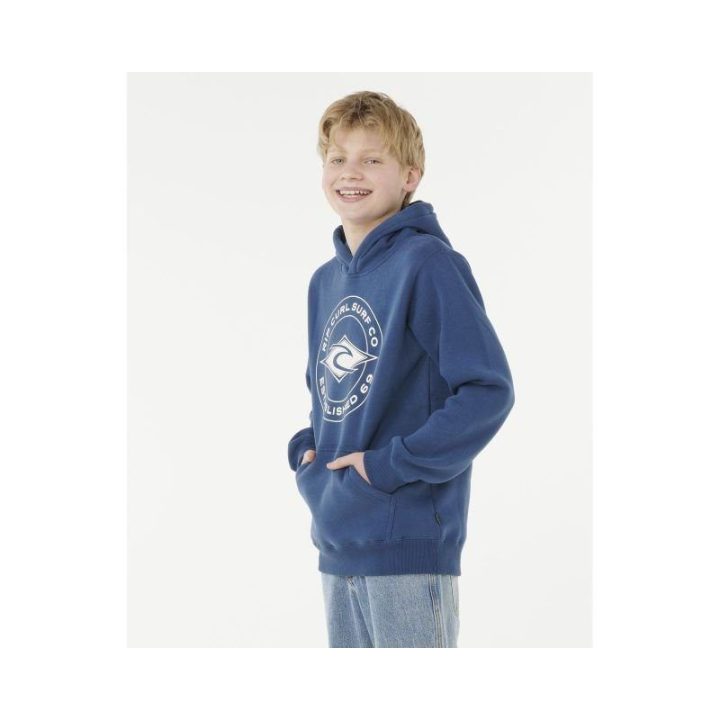Džemperis berniukams su gobtuvu Rip Curl Stapler Hood, tamsiai mėlynas