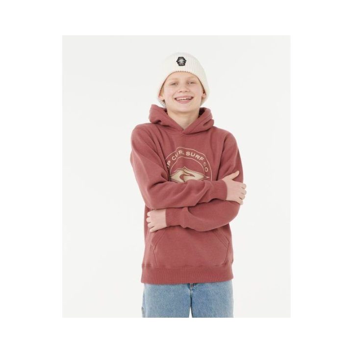 Džemperis berniukams su gobtuvu Rip Curl Stapler Hood, raudonas