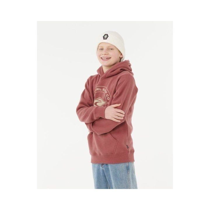 Džemperis berniukams su gobtuvu Rip Curl Stapler Hood, raudonas