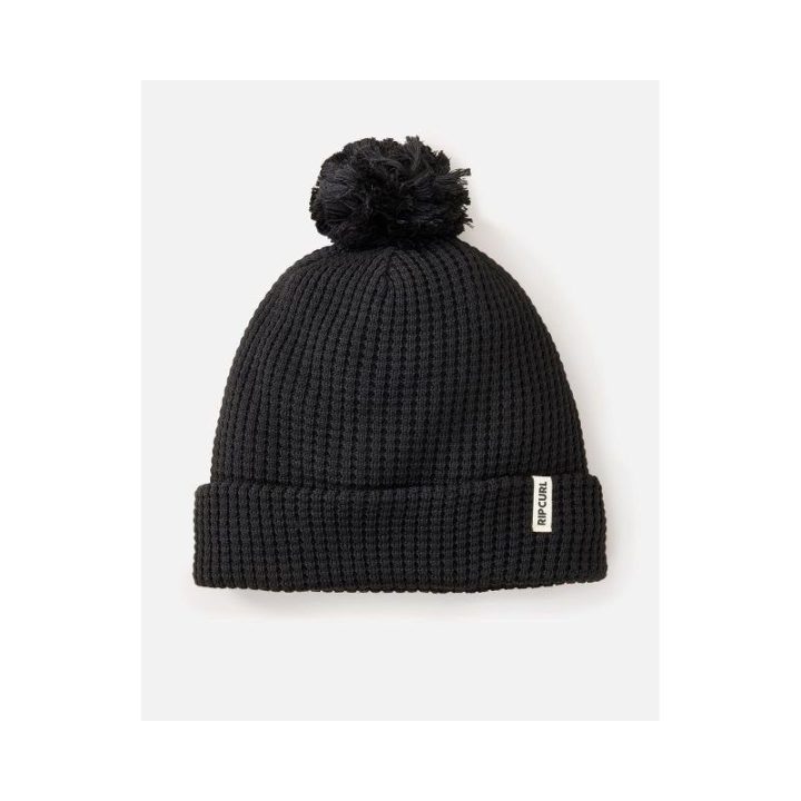 Megzta kepurė Rip Curl Anoeta Reg Pom Pom, juoda
