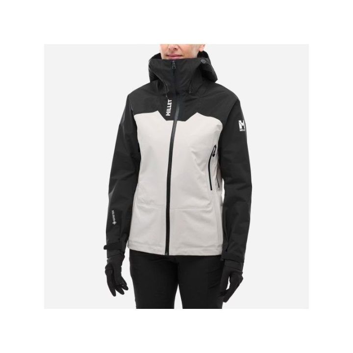Moteriška striukė su GORE-TEX membrana Millet Kamet GTX, juoda